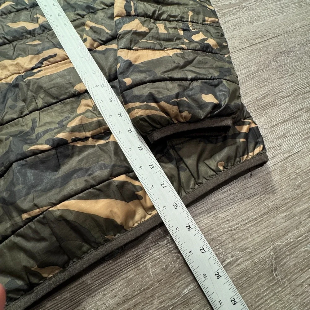Old Navy Puffer Jacket Boys XL 14-16 Camo Green Brown Polyester Full Zip Winter‎